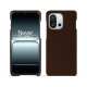 OnePlus 13T leather case - Châtaigne ( Pantone #1b1107 ) 