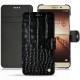 Capa em pele Huawei Mate 9 - Crocodile nero