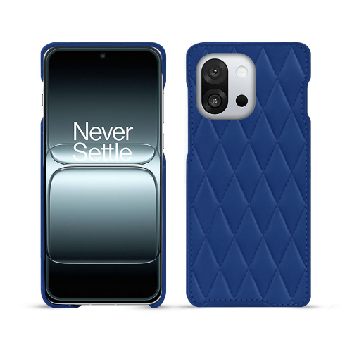 OnePlus 13T  premium 保护壳 – Noreve 定制皮革保护套Bleu océan - Couture ( Nappa - Pantone #15458a) 