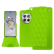 Coque cuir OnePlus 13T - Vert fluo - Couture ( Pantone #00ab5f ) 