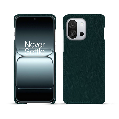 Custodia premium OnePlus 13T – Protezione in pelle su misura NoreveVert séduisant ( Pantone #1d3c34 ) 