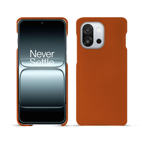 OnePlus 13T  premium 保护壳 – Noreve 定制皮革保护套Orange vibrant ( Pantone #e36b39 ) 