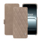 Housse cuir OnePlus 13T - Taupe vintage - Couture ( Pantone #591d16 ) 