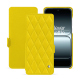 Funda de piel OnePlus 13T - Jaune fluo - Couture ( Pantone #c9ff57 ) 