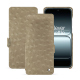 Housse cuir OnePlus 13T - Autruche desert ( Pantone #A39382 ) 