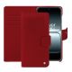 Étui portefeuille cuir Oneplus 13T - Rouge ( Nappa - Pantone #d50032 ) 