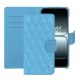OnePlus 13T 真皮钱包保护套 - Bleu ciel - Couture ( Nappa - Pantone #abcae9 ) 