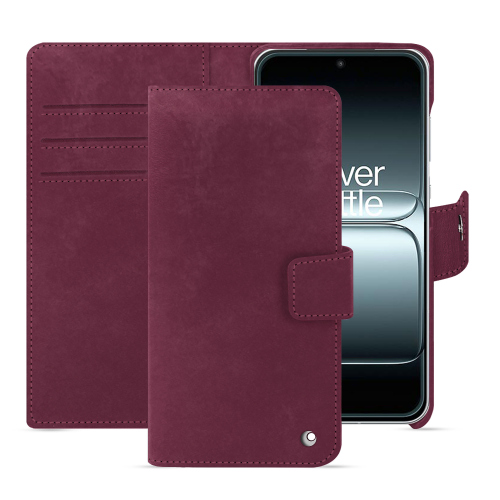Étui portefeuille OnePlus 13T - Luxe et protection premium | NorevePrune vintage ( Pantone #612434 ) 