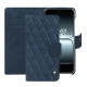 Capa de couro para carteira Oneplus 13T - Jean vintage - Couture ( Pantone #2f414f  ) 