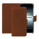 Funda de piel para cartera Oneplus 13T - Marron PU ( Pantone #8B4720 )