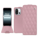 Housse cuir OnePlus 13T - Rose - Couture ( Nappa - Pantone #efbae1 ) 