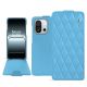 Housse cuir OnePlus 13T - Bleu ciel - Couture ( Nappa - Pantone #abcae9 ) 
