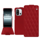 レザーケース OnePlus 13T - Rouge - Couture ( Nappa - Pantone #d50032 ) 