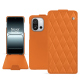 Capa em pele OnePlus 13T - Orange - Couture ( Nappa - Pantone #ff9351 ) 
