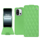 OnePlus 13T leather case - Vert olive - Couture ( Nappa - Pantone #a7c58e ) 
