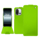 Housse cuir OnePlus 13T - Vert fluo ( Pantone #00ab5f ) 