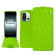 OnePlus 13T leather case - Vert fluo - Couture ( Pantone #00ab5f ) 