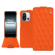 Funda de piel OnePlus 13T - Orange fluo - Couture ( Pantone #ff5406 ) 