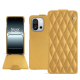 Housse cuir OnePlus 13T - Or Maïa - Couture ( Pantone 871C ) 