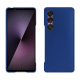Sony Xperia 1 VII leather cover - Bleu océan ( Nappa - Pantone #15458a) 
