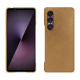 Coque cuir Sony Xperia 1 VII - Sable vintage ( Pantone #9b7340 ) 