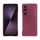 Coque cuir Sony Xperia 1 VII - Passion vintage ( Pantone #591d16 ) 