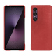 Funda de piel Sony Xperia 1 VII - Cerise vintage ( Pantone #a6302e ) 