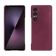 Custodia in pelle Sony Xperia 1 VII - Prune vintage ( Pantone #612434 ) 