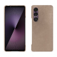 Funda de piel Sony Xperia 1 VII - Taupe vintage ( Pantone #bda790 ) 