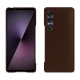Funda de piel Sony Xperia 1 VII - Châtaigne ( Pantone #1b1107 ) 