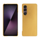 Lederschutzhülle Sony Xperia 1 VII - Or Maïa ( Pantone 871C ) 