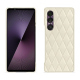 Custodia in pelle Sony Xperia 1 VII - Blanc - Couture ( Nappa - White ) 