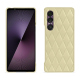 Custodia in pelle Sony Xperia 1 VII - Beige - Couture ( Nappa - Pantone #ceb888 ) 