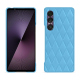 Capa em pele Sony Xperia 1 VII - Bleu ciel - Couture ( Nappa - Pantone #abcae9 ) 