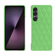 Coque cuir Sony Xperia 1 VII - Vert olive - Couture ( Nappa - Pantone #a7c58e ) 