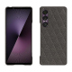 Funda de piel Sony Xperia 1 VII - Anthracite - Couture ( Pantone #41403c ) 