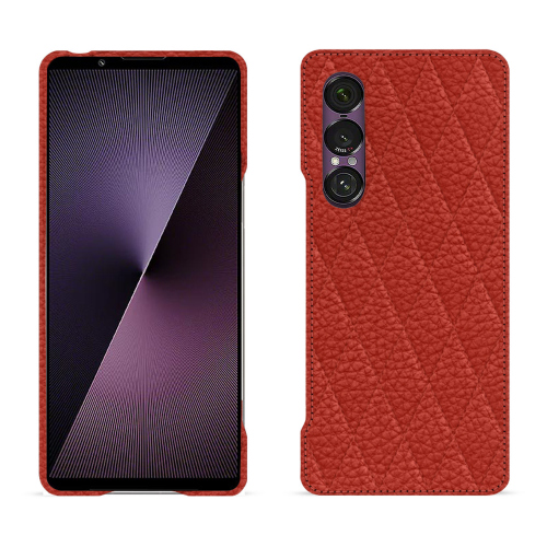 Funda premium para Sony Xperia 1 VII | Funda de cuero de lujo NorevePapaye - Couture ( Pantone #b54317 ) 
