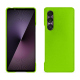 Coque cuir Sony Xperia 1 VII - Vert fluo ( Pantone #00ab5f ) 