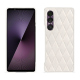 Funda de piel Sony Xperia 1 VII - Blanc escumo - Couture ( Pantone #D6D6D1 )