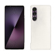 Coque cuir Sony Xperia 1 VII - Blanc escumo ( Pantone #D6D6D1 )