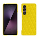硬质真皮保护套 Sony Xperia 1 VII - Jaune fluo - Couture ( Pantone #c9ff57 ) 