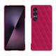 Funda de piel Sony Xperia 1 VII - Rose fluo - Couture ( Pantone #ff16b4 ) 