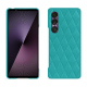 Sony Xperia 1 VII leather cover - Bleu fluo - Couture