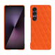 Custodia in pelle Sony Xperia 1 VII - Orange fluo - Couture ( Pantone #ff5406 ) 