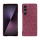Capa em pele Sony Xperia 1 VII - Passion vintage - Couture ( Pantone #591d16 ) 