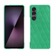 Custodia in pelle Sony Xperia 1 VII - Menthe vintage - Couture ( Pantone #37b375 ) 