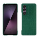 Lederschutzhülle Sony Xperia 1 VII - Crocodile pino ( Pantone #173F35 ) 