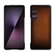 硬质真皮保护套 Sony Xperia 1 VII - Marron Patine