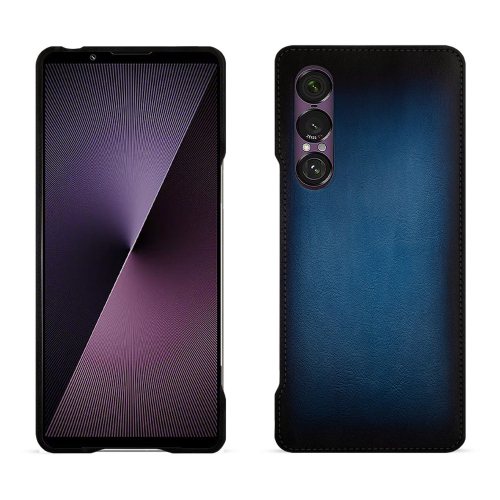 Funda premium para Sony Xperia 1 VII | Funda de cuero de lujo NoreveBleu Patine