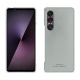 Funda de piel Sony Xperia 1 VII - Gris PU ( Pantone #c1c6c8 ) 